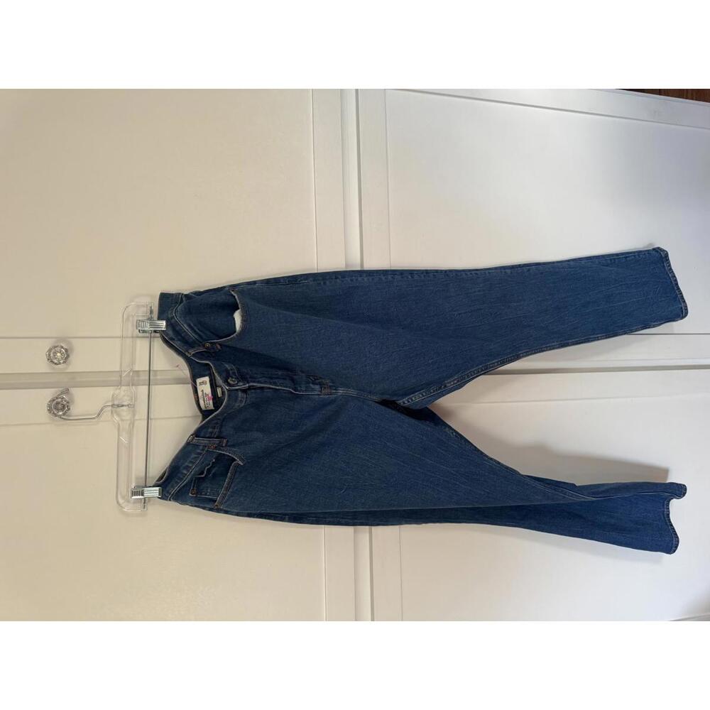 Abercrombie Ultra High Rise 90s Slim Straight Jean in Dark Wash Size SZ 18W
